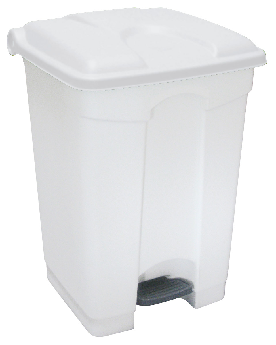 CONTENEDOR 45L blanco tapa blanca